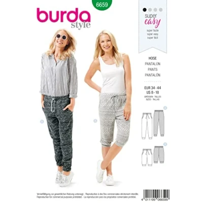 Obrázek Burda B6659 Schnittmuster Hose Papier weiß 19 x 13 1 cm