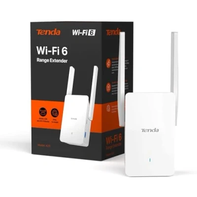 Obrázek Tenda A23 WLAN zesilovač AX1500, dvoupásmový opakovač 5 GHz 1201 Mbps + 2,4 300 Mbps, 2x5di antény, gigabitový port, režim AP, WPA3, kompatibilní se všemi routery