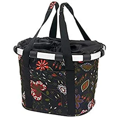 Obrázek KLICKfix Bikebasket na řídítka černá/vzor Košík