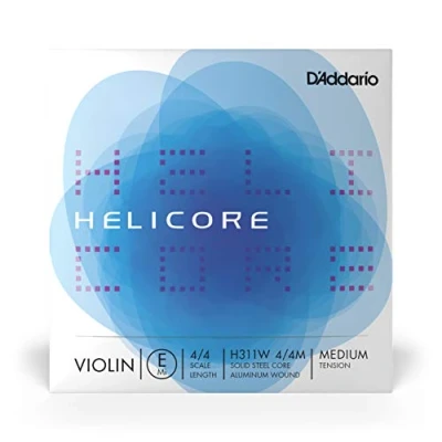 Obrázek D&#039; Addario H311 W pro 4/4 M Helicore Houslová jednotlivá &#039;E&#039; struna Hliník Umsponnen Střední