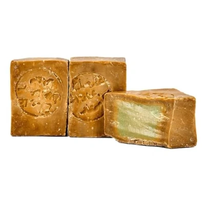 Obrázek Carenesse Originální mýdlo &quot;Aleppo&quot; 2 x 200 g, 60 % / 40 olivový olej na vlasy přírodní ruční práce podle tradiční receptury a dlouhé doby zrání
