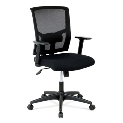 Obrázek Kancelářská židle, látka černá, houpací mechanismus KA B1012 BK