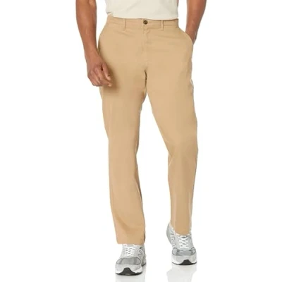 Obrázek Amazon Essentials Pánské ležérní khaki strečové kalhoty s klasickým střihem, tmavě khaki, 36 W / 33 L