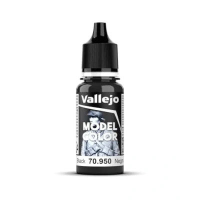 Obrázek Vallejo, Model Color, akrylová barva, 17 ml matná černá
