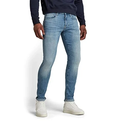 Obrázek G Star Pánské Revend Skinny Jeans, Modrá (Lt Indigo Aged 51010 8968 8436)