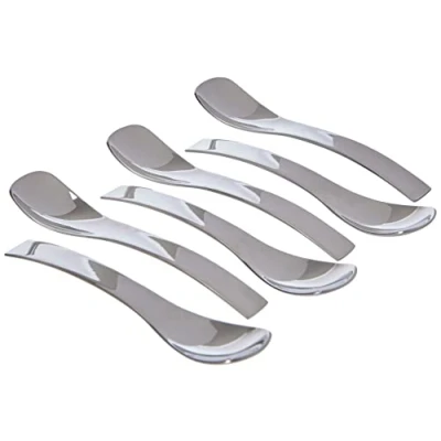 Obrázek Guzzini Gocce, 6 lžiček na dezerty 10,5 cm stříbrná, 2,3 x 27140063