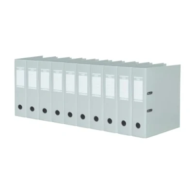 Obrázek Elba Pořadač A4, Strong Line, 8 cm široký, plast vnitřní a vnější, šedý, 10 kusů