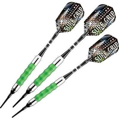Obrázek Viper Šipky Sure Grip s měkkou špičkou, unisex pro dospělé, zelené, 18 gramů