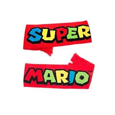 Obrázek Meron Court Unisex šála Nintendo Super Mario Bros. Knitted Scarf Červená, onesize