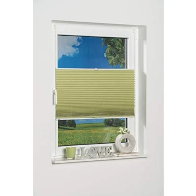 Obrázek K home Clipfix plisé Palma zelená 60 x 130 cm +++zatemnění +++