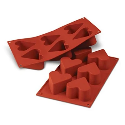 Obrázek Silikomart 20.036.00.0060 SF 036 HEART SILICONE MOULD ø 65 H 40 mm