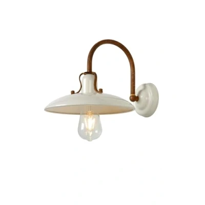 Obrázek Lucide Römer nástěnné svítidlo pro průměr 24 cm, kov, E27, 60 W, krémová, 1 x 32 21 cm