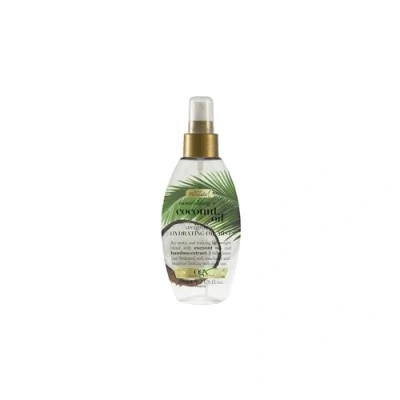 Obrázek OGX Nourishing Coconut Oil Weightless Hydrating Mist (118 ml), pečující vlasový olej sprej &amp; hydratační na vlasy s kokosovým olejem a extraktem z bambusu, bez sulfátů parabenů