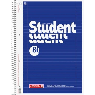 Obrázek Brunnen Poznámkový blok 1067927 Student (A4, linkovaný, linkovaný 27, 70 g/m², 80 listů)