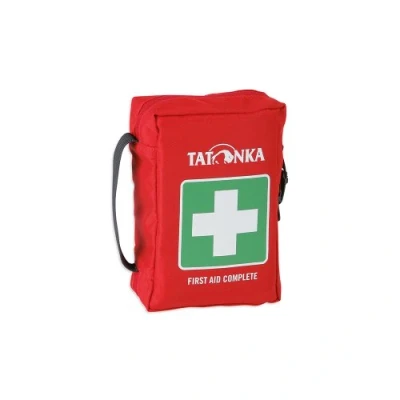 Obrázek Tatonka First Aid Complete sada první pomoci s rozsáhlým obsahem pro 1 až 4 osoby mimo jiné záchranná deka, kontrolní seznam a lístečky zásobování 18 x 12,5 5,5 cm červená