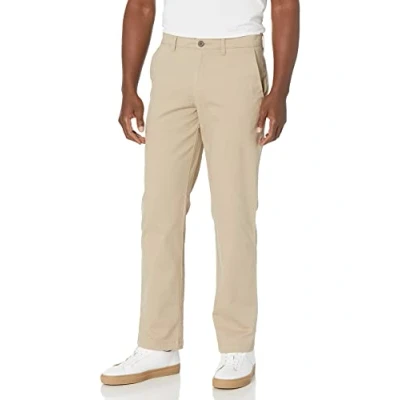 Obrázek Amazon Essentials Pánské strečové kalhoty khaki, rovně střižené, khaki hnědé, 33 W / 28 l