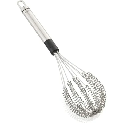 Obrázek Leifheit metlička Speed Quirl 33 cm série ProLine, šlehá dvakrát rychleji, vhodné do myčky, z nerezové oceli, míchací tyčinka s praktickým závěsným očkem, pěnová hůl