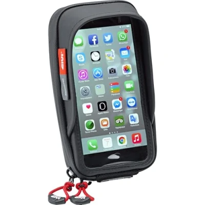 Obrázek Givi S957B vodotěsný držák na smartphone pro řídítka motocyklu iPhone/Galaxy, černý