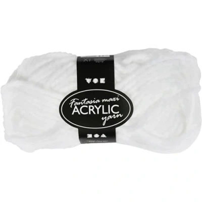 Obrázek Fantasia akrylová vlna, L: 35 m, bílá, maximální, 50 g