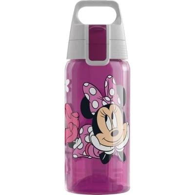 Obrázek SIGG Dětská láhev na pití Viva One Disney Junior Minnie Mouse vhodná pro sycené nápoje zabezpečená proti vytečení do myčky nádobí bez BPA sport a škola růžová 0,5 l