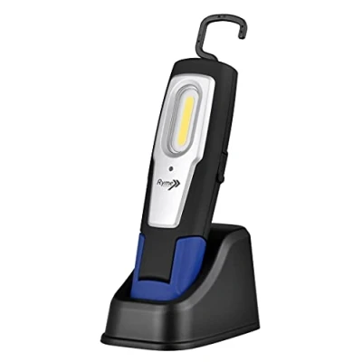 Obrázek Ryme Automotive LED Arbeitslampe und ultravioletter Zeiger, Lithium Akku Ladestation, Taschenlampe für mechanische Werkstatt, UV LUX, 3 W, COB /