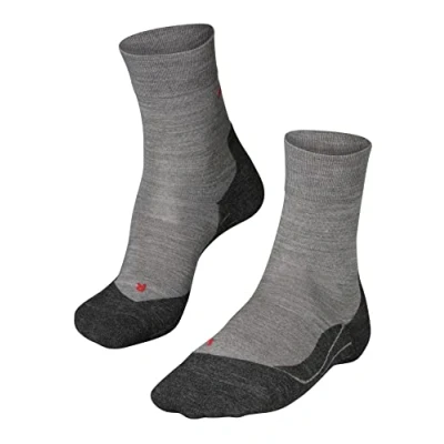 Obrázek FALKE Pánské běžecké ponožky RU4 Wool, Virgin Wool Blend, 1 pár, šedá (světle melanž 3830), velikost: 39 41