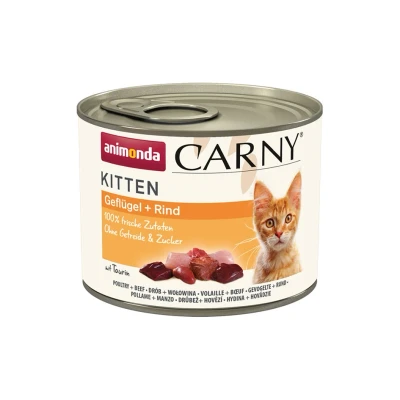 Obrázek Animonda Konzerva CARNY Kitten hovězí a drůběží 200g