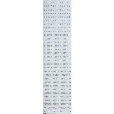 Obrázek Franken GmbH DS1203A datumové proužky pro JK1203, 191 x 695 mm, magnetické, bílé