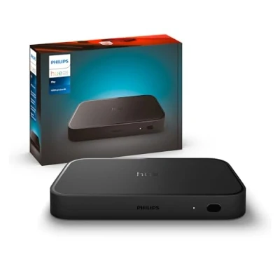 Obrázek Philips Hue Play HDMI synchronizační box 8K synchronizuje až 10 žárovek s hrami, filmy a hudbou vyžaduje Bridge podporuje Dolby Vision HDR10+