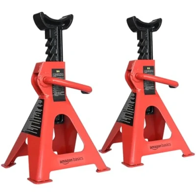 Obrázek Amazon Basics SW STJK03 opěrná noha, ocel, nosnost: 2,7 tun, 1 pár