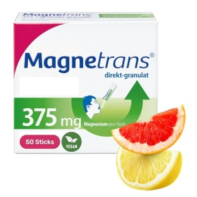 Obrázek Magnetrans přímý granulát 375 mg hořčíkový pro požití bez kapaliny hořčík normální funkci svalů a nervů 1 x 50 tyčinek