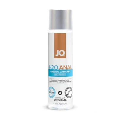 Obrázek System JO Anal H2O Lubricant 120 ml lubrikační gel na vodní bázi pro speciální použití, bez vonných látek, bezpečný kondomy