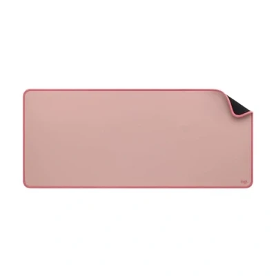 Obrázek Logitech Desk Mat Studio Series, multifunkční velká podložka, rozšířená podložka pod myš, protiskluzová gumová podlaha, ochrana proti stříkající vodě, dlouhá životnost růžová