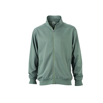 Obrázek James &amp;Nicholson pánská Workwear mikina, Šedá, XS