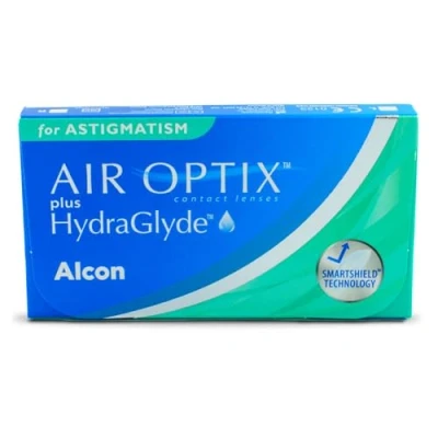 Obrázek Air Optix plus HydraGlyde for Astigmatism měsíční čočky měkké, 6 kusů, BC 8,7 mm, DIA 14,5 CYL 0,75, osa 160, 3,0 dioptrií