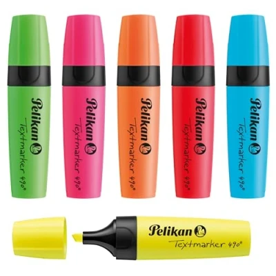 Obrázek Pelikan 814065 Textmarker 490, farbig sortiert, 6 Stück im Etui