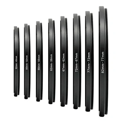 Obrázek Belmalia 8 krokových kroužků, adaptér filtru objektivu: 82 mm 77 72 67 62 58 55 52 49