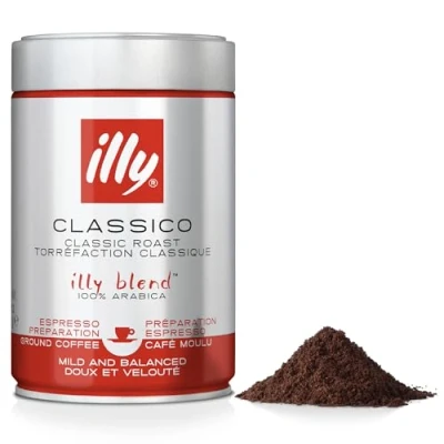 Obrázek illy Káva, mletá káva Classico, střední pečení, 100% kávová zrna Arabica, 250 g