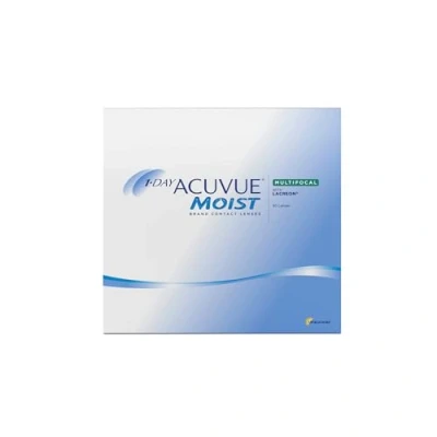 Obrázek ACUVUE MOIST 1 DAY Multifokální denní čočky hydratují kontaktní s 5 dpt a BC 8.4 UV ochrana &amp; komfortní pocit při nošení 90 čoček
