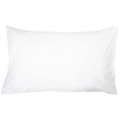 Obrázek Amazon Basics 4 kusy, povlak na polštář se zipem, 100% měkká bavlna, 50 cm x 80 cm, bílý