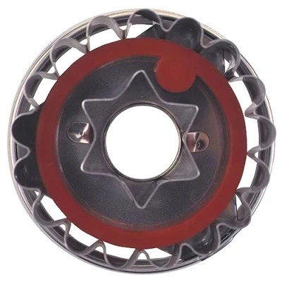Obrázek Städter Linzer s vyhazováním. Hvězda, nerezová ocel, stříbrná červená, 4,8 x cm
