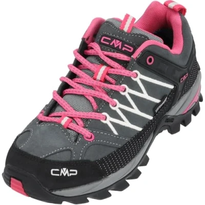 Obrázek CMP Dámské Rigel Low Wmn Shoes Wp trekingové &amp; vycházkové boty, Grey Fuchsiová Ice