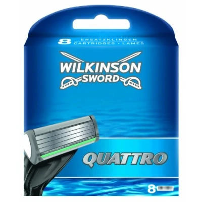 Obrázek Wilkinson Sword Břity Quattro, 8 kusů