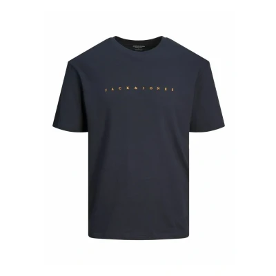 Obrázek JACK &amp; JONES Boy tričko logo Junior, Modrá (tmavá námořnická)