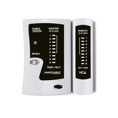 Obrázek Nanocable 10.31.0301 Automatischer Tester für RJ11/RJ12 /RJ45, Kabel