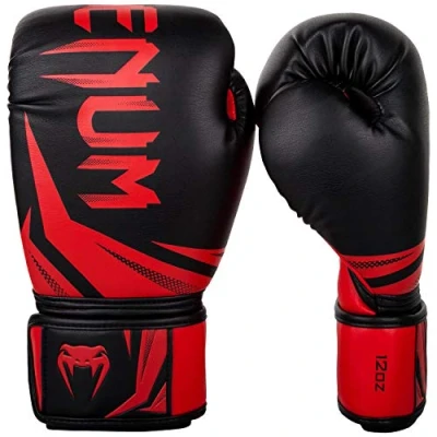 Obrázek Venum, Challenger 3.0 boxovací rukavice, unisex, pro dospělé, 14 oz, černá/červená