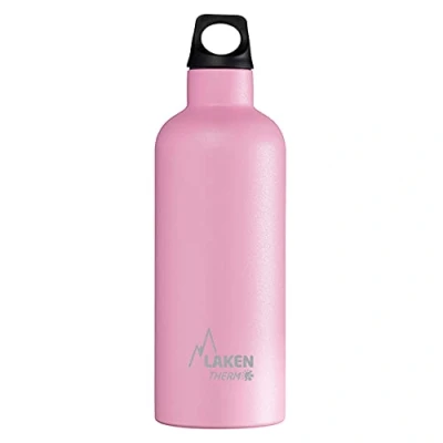 Obrázek Laken Unisex Futura Thermo pro dospělé 0,5 litru, bez BPA, opakovaně použitelné, recyklovatelné (úzký otvor), láhev na prostěradla l, růžová,