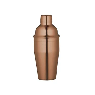 Obrázek BarCraft koktejlový šejkr Bar Craft Luxe Lounge 500 ml v mědi, směs několika materiálů, hnědá, 12 x 17 22 cm