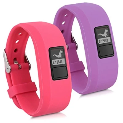 Obrázek kwmobile Pásek s kompatibilní Garmin Vivofit jr. / 2 2x fitness tracker sportovní řemínek z TPU a silikonu