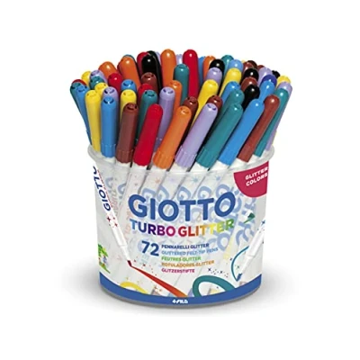 Obrázek Fixy Giotto 4258 00 Turbo Glitter, pouzdro, sada 8 ks, různé barvy, Barva
